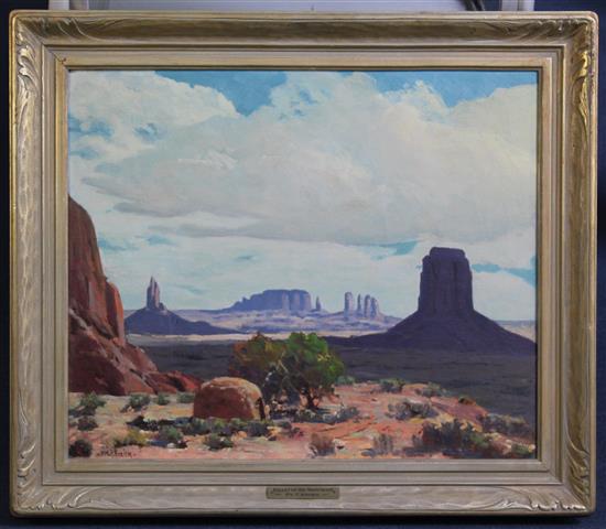 William P. Krehm (American, 1901-1968) Valley of The Monuments, 20 x 24in.